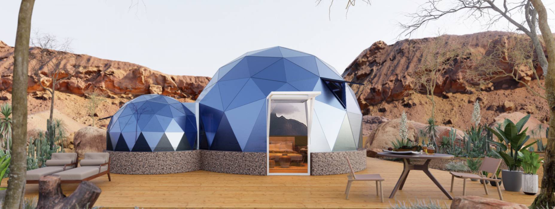 蒲江县球形智能光伏玻璃星空房